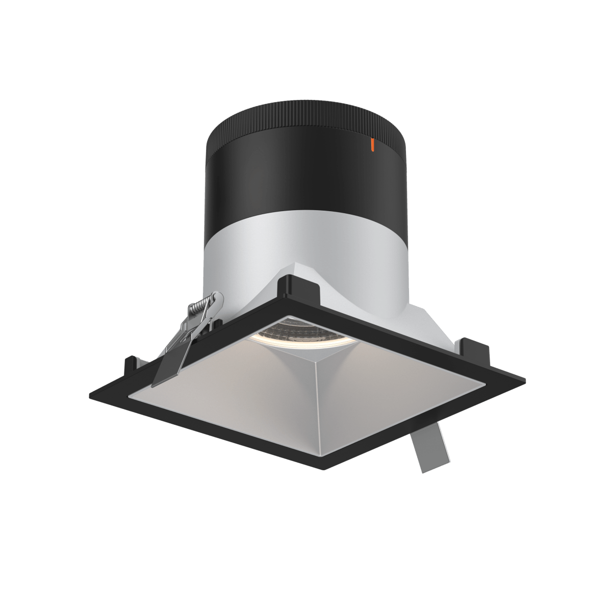 Encastré 6" carré Moda - 20° Noir Alzak by dals | Luminaires & cie