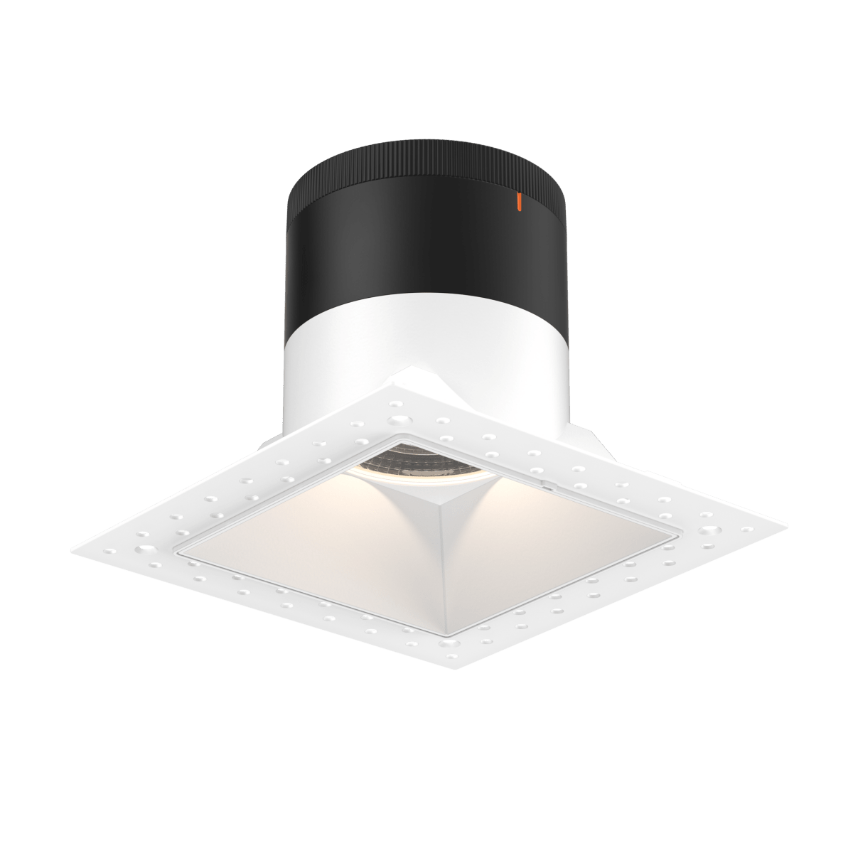 Encastré 6" carré Moda - 20° Sans cadre Blanc by dals | Luminaires & cie