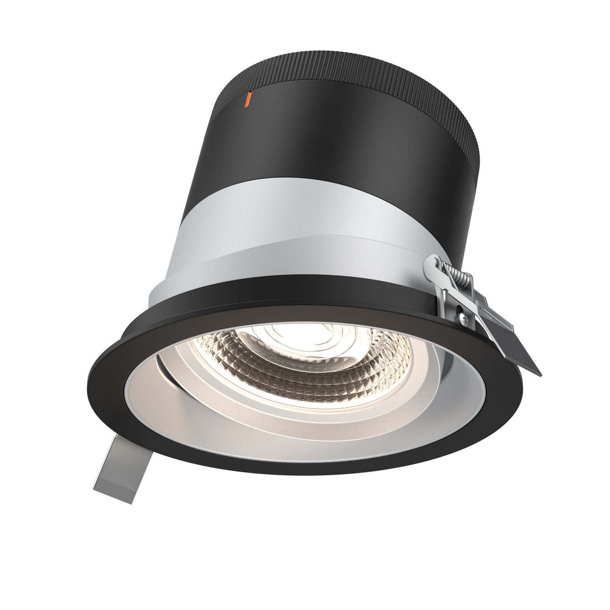Encastré 6" rond dirigeable Moda 20°, Noir, Alzak – dals