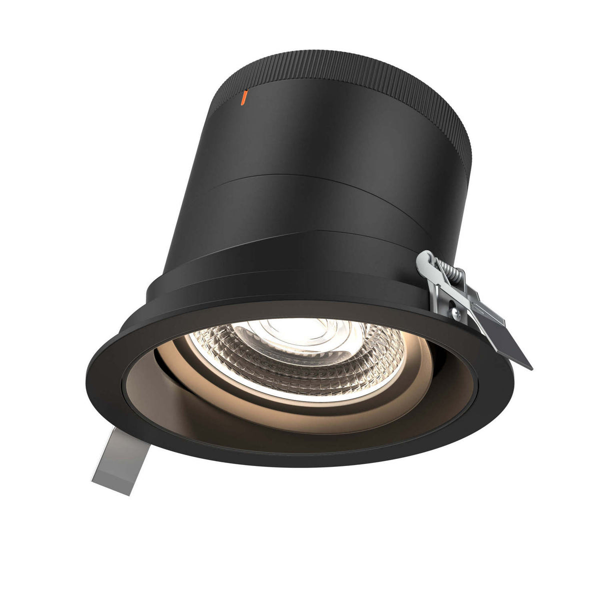 Encastré 6" rond dirigeable Moda 20°, Noir, Noir – dals