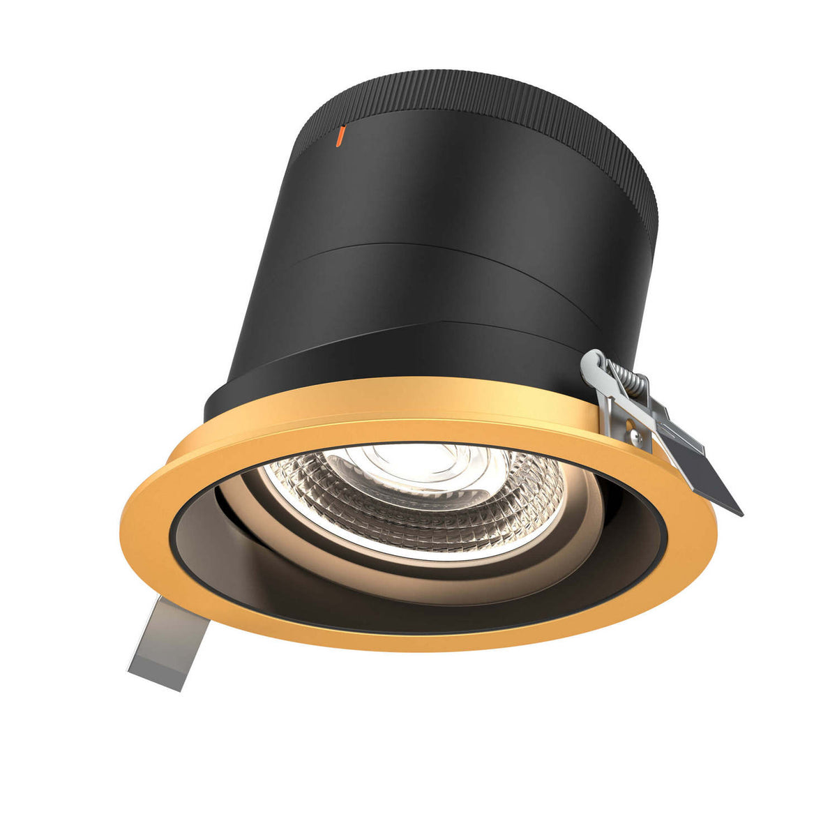 Encastré 6" rond dirigeable Moda 20°, Or, Noir – dals