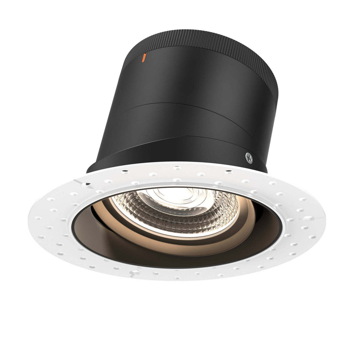 Encastré 6" rond dirigeable Moda 20°, Sans cadre, Noir – dals