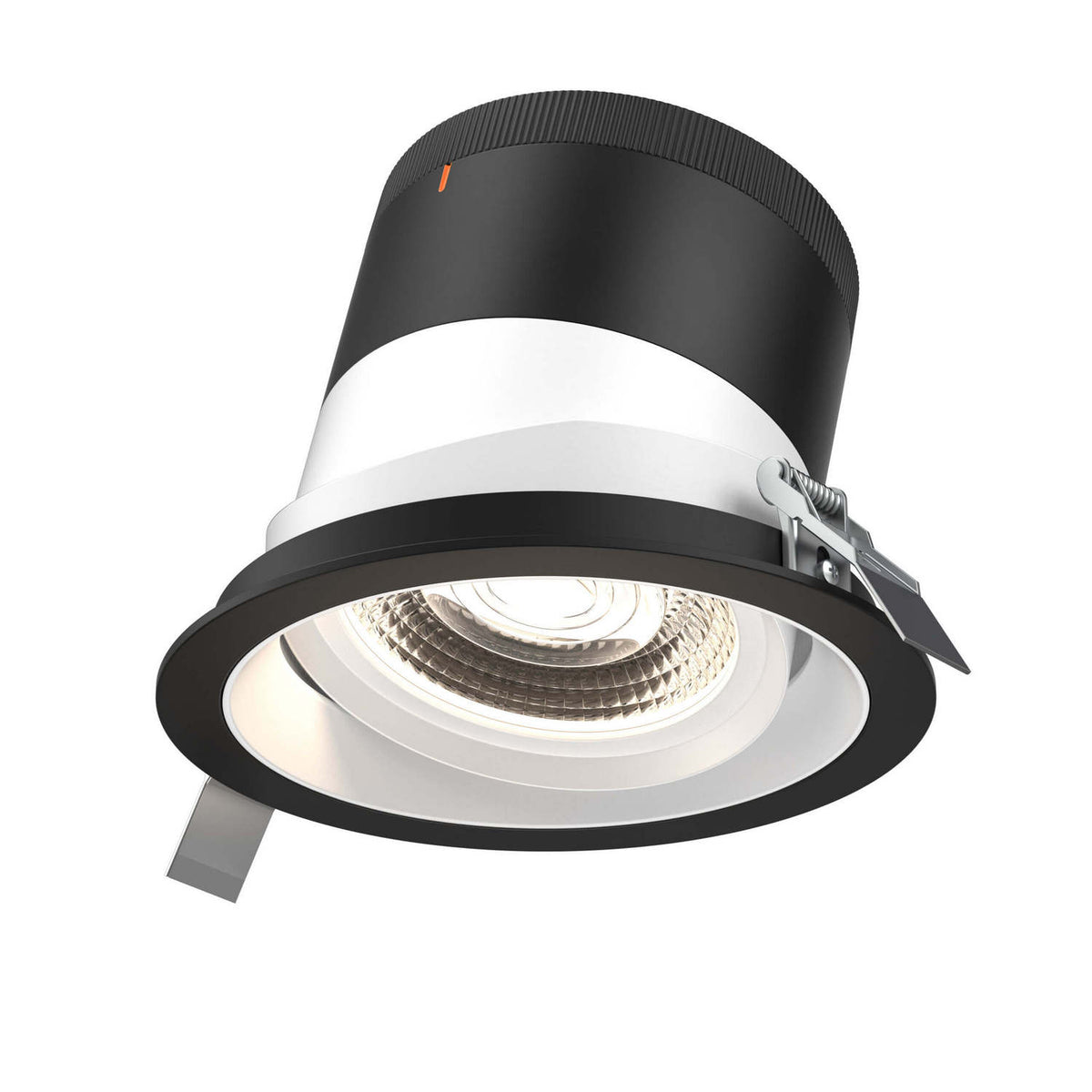 Encastré 6" rond dirigeable Moda 20°, Noir, Blanc – dals