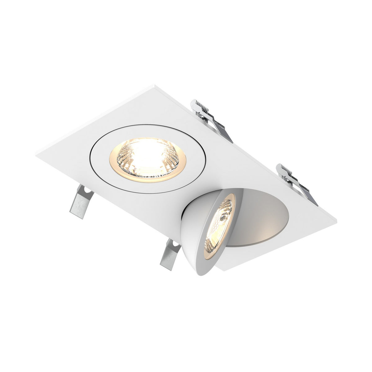 Encastré DUO Pivot Blanc, nombre ampoules 1 – dals