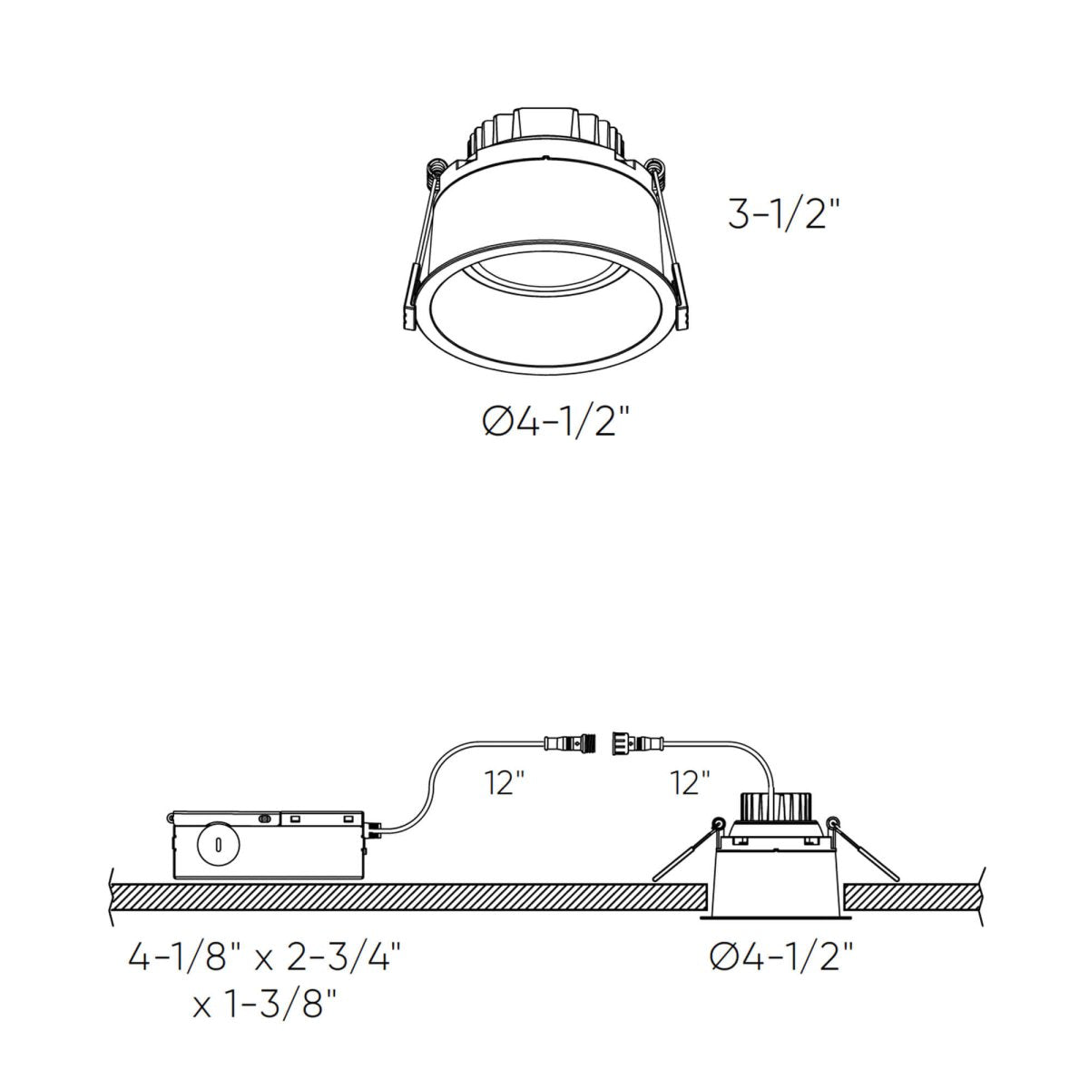Encastré en retrait Facet