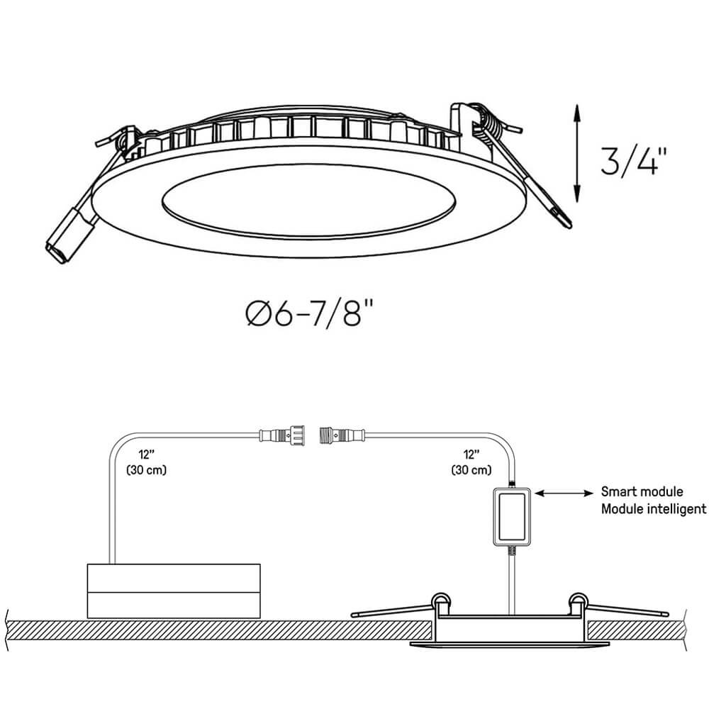 Encastré mince Excel Pro