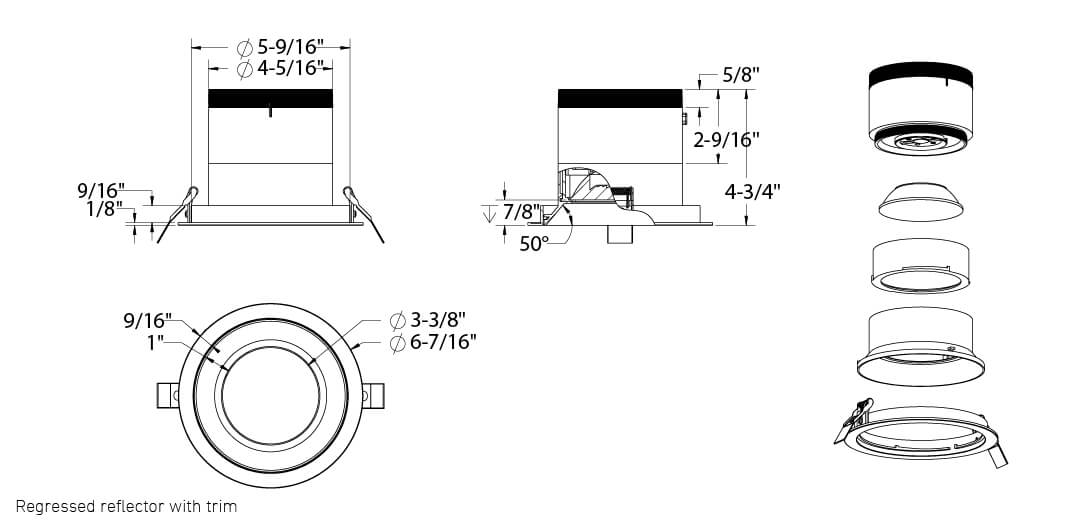 Encastré modulaire 6" Versa