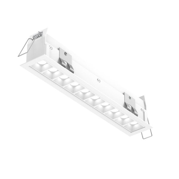Encastré multiple Pinpoint Fixe, Blanc, nombre ampoules 10 – dals