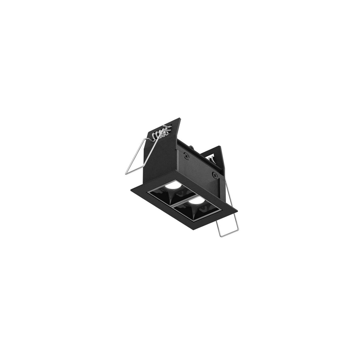 Encastré multiple Pinpoint Fixe, Noir, nombre ampoules 2 – dals