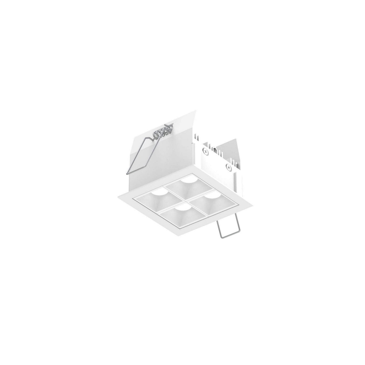 Encastré multiple Pinpoint Fixe, Blanc, nombre ampoules 4 – dals
