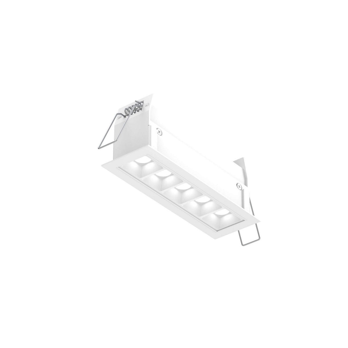 Encastré multiple Pinpoint Fixe, Blanc, nombre ampoules 5 – dals