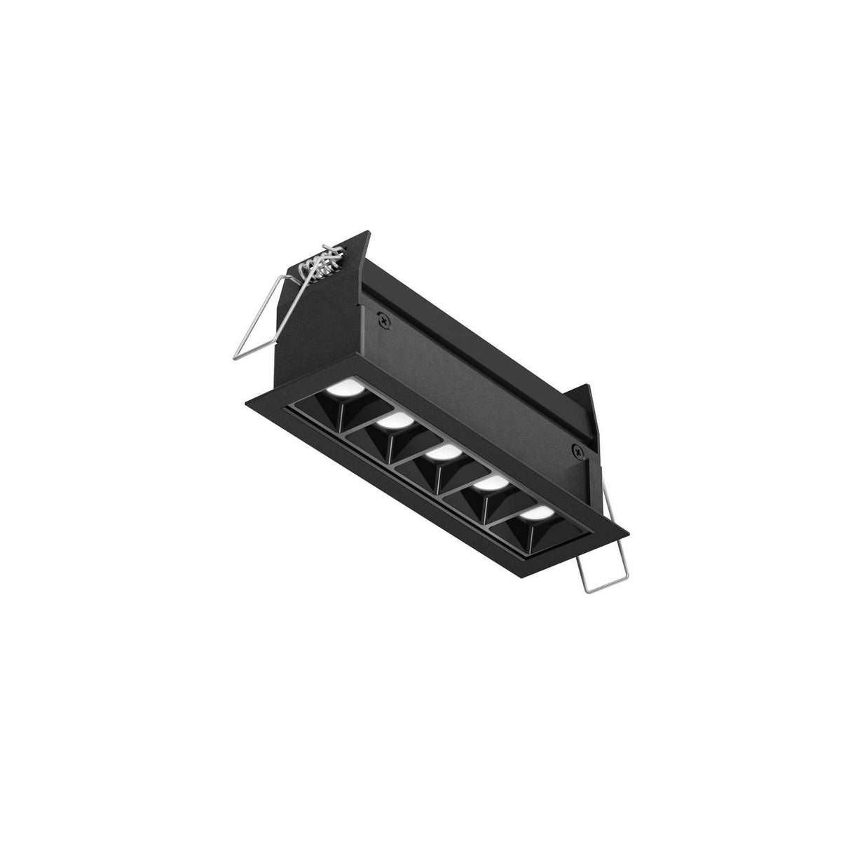Encastré multiple Pinpoint Fixe, Noir, nombre ampoules 5 – dals