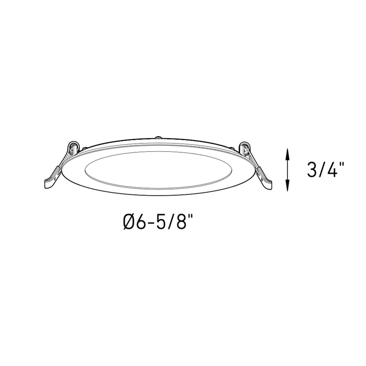 Encastré Reach Blanc, 6.61", 2700K/3000K/3500K/4000K/5000K – vue 2