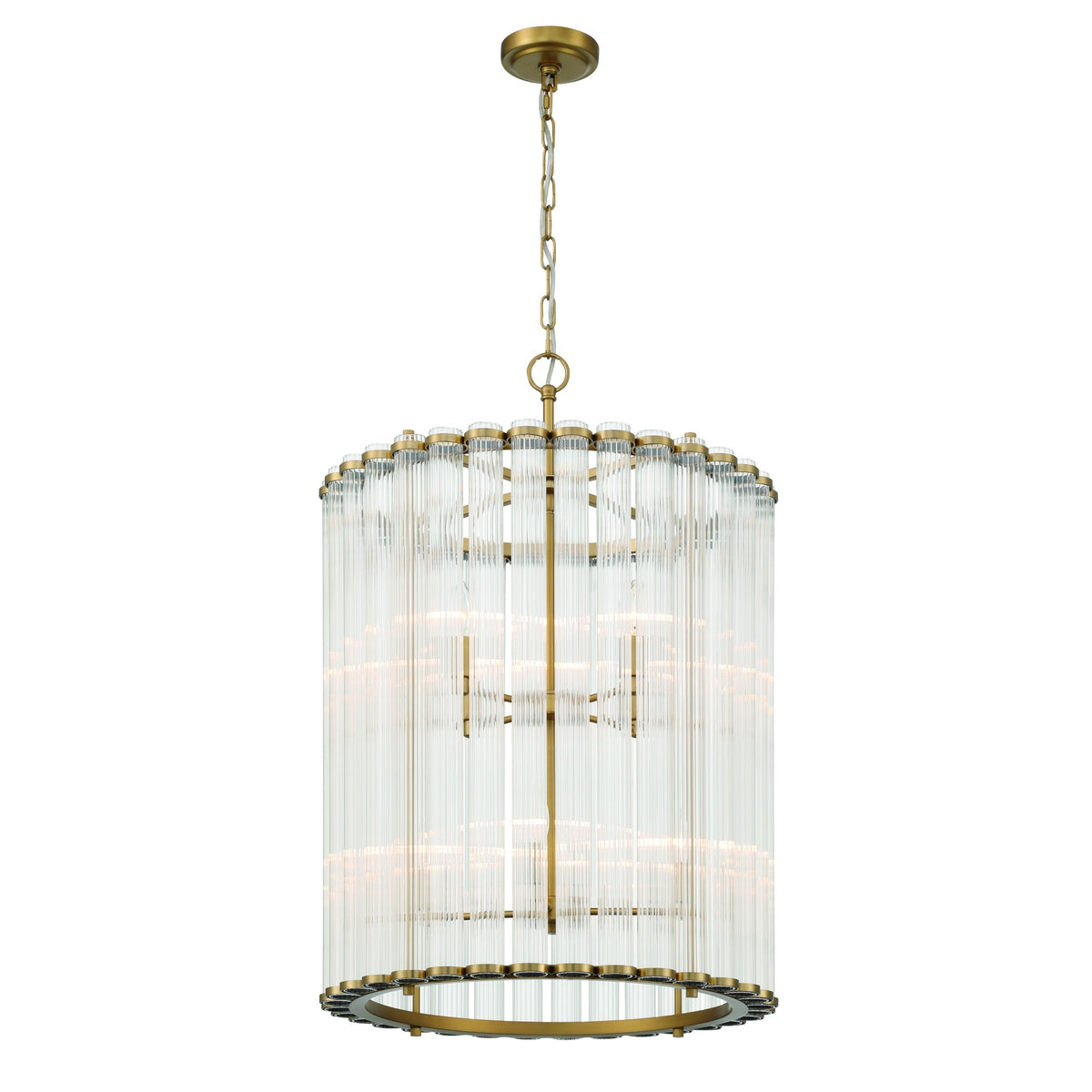 Lustre Glasbury Or – vue 2