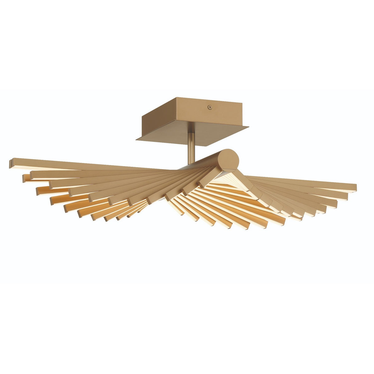Semi-plafonnier Seraph Or mat – vue 3