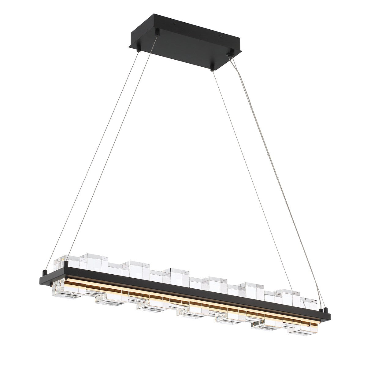 Suspension linéaire Bruco Noir mat – vue 2