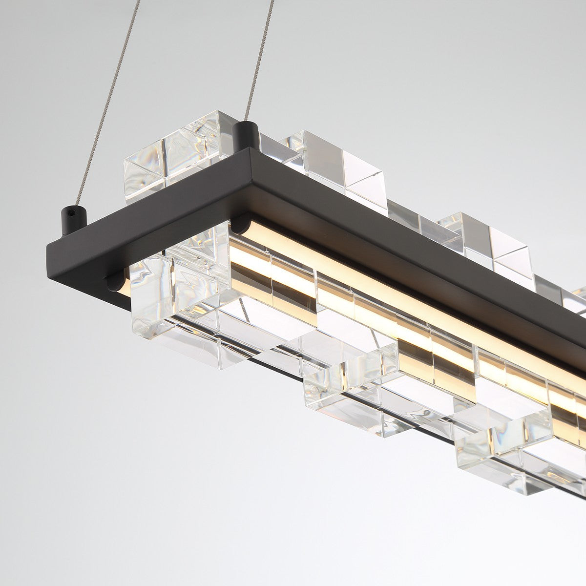 Suspension linéaire Bruco Noir mat – vue 4
