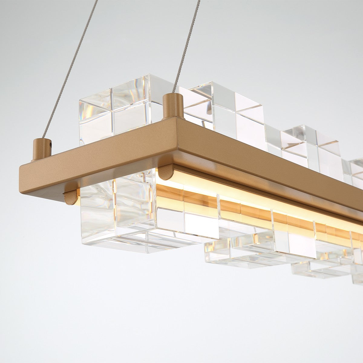 Suspension linéaire Bruco Or mat – vue 4