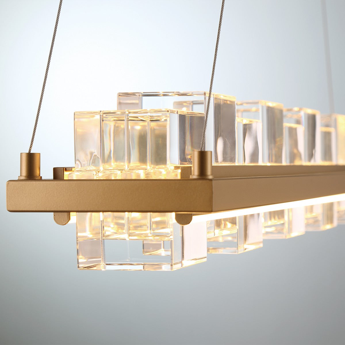 Suspension linéaire Bruco Or mat – vue 5