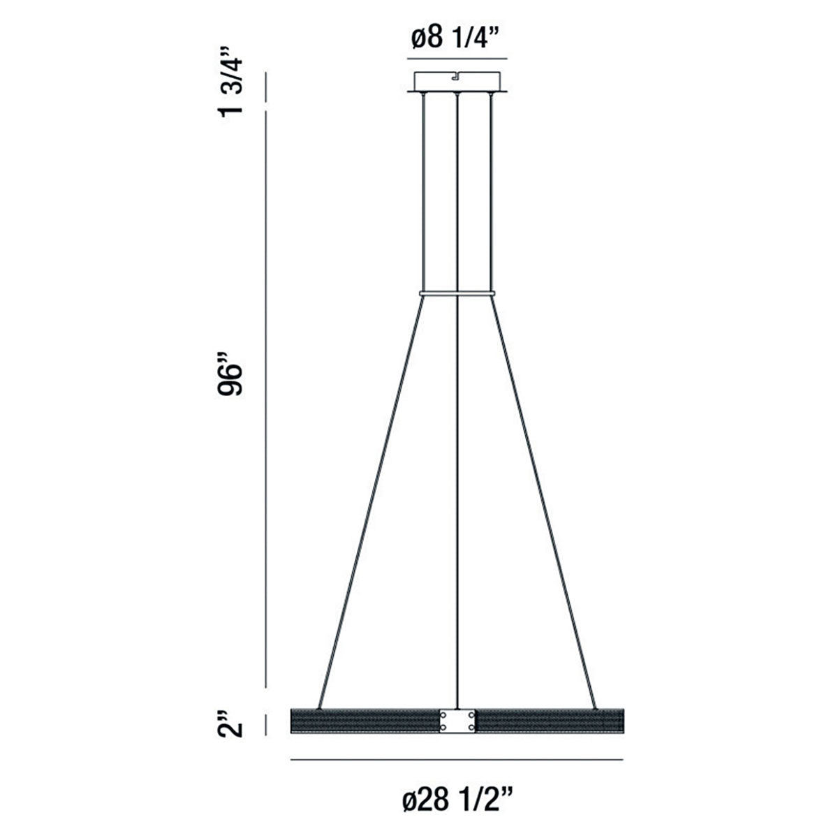 Suspension Admiral 28 1/2" – vue 3