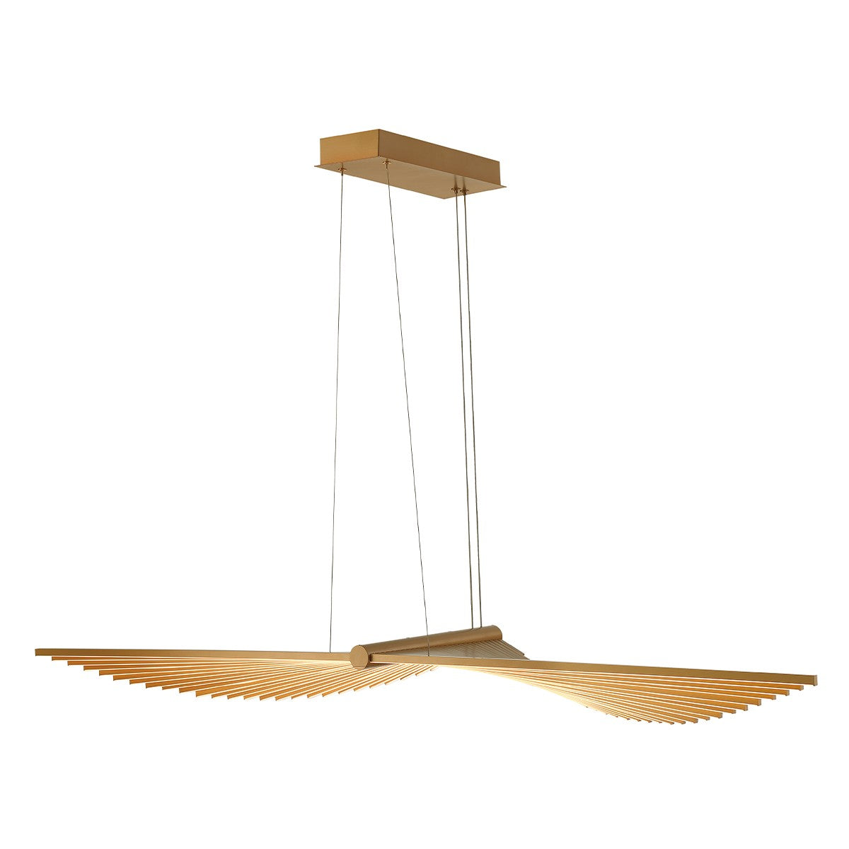 Suspension linéaire Seraph Or mat – vue 4