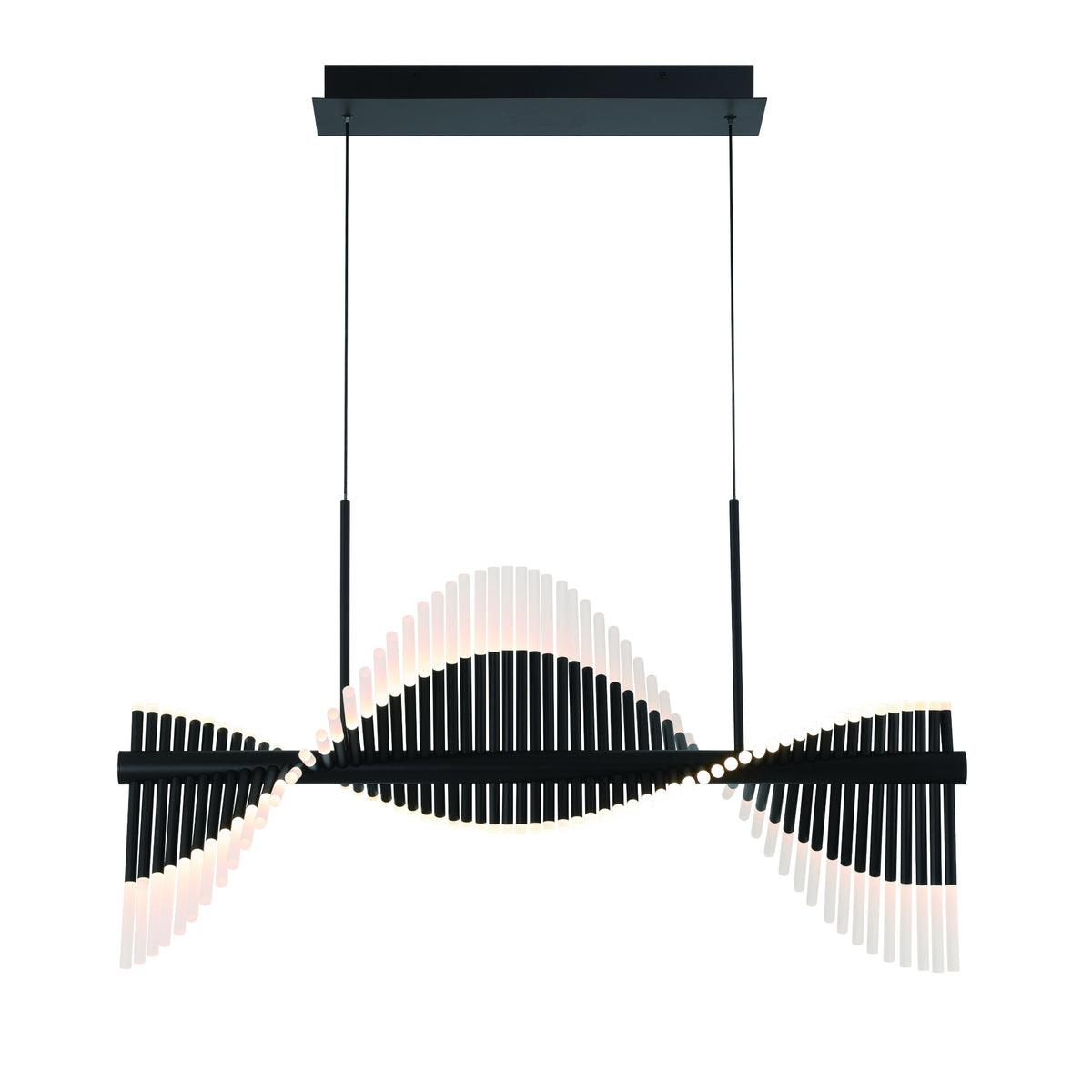 Suspension linéaire Voltik Noir mat, 18 3/4" – vue 2