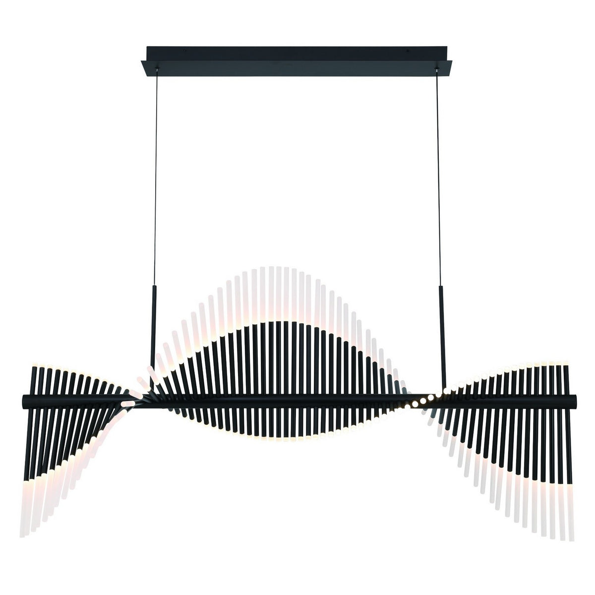 Suspension linéaire Voltik Noir mat, 29" – Eurofase