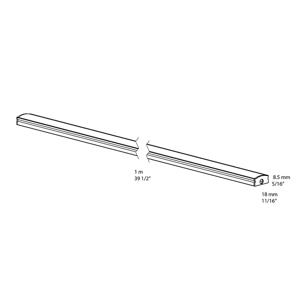 Extrusion en aluminium COB-Tape