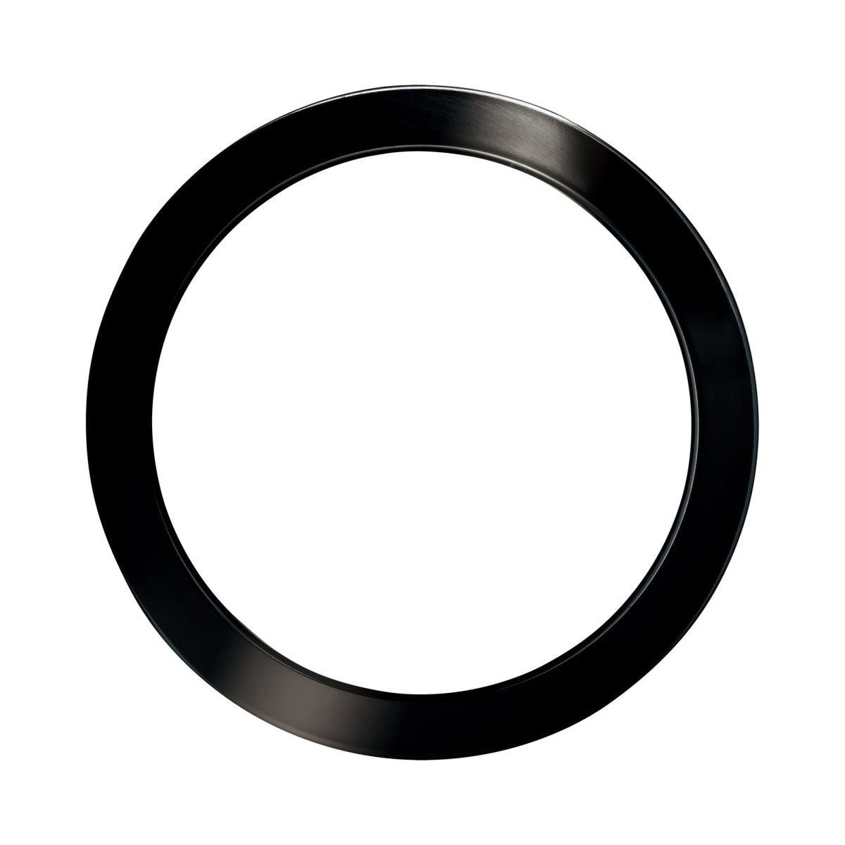 Finition encastrée 8" rond Trago - Chrome noir by Eglo | Luminaires & cie