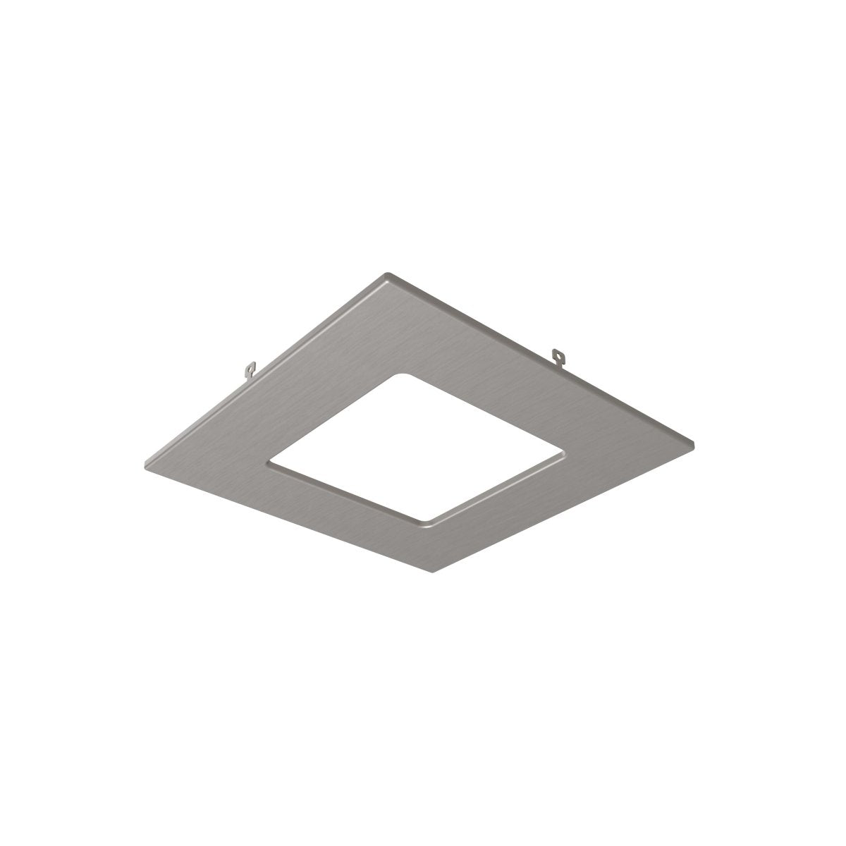 Garniture d'encastré Excel - Carré Nickel satiné 4 3/4" by dals | Luminaires & cie