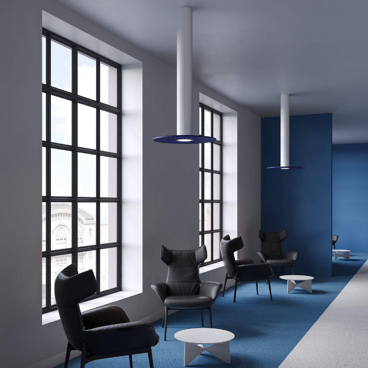 Globe Pillar Bleu foncé – vue 3