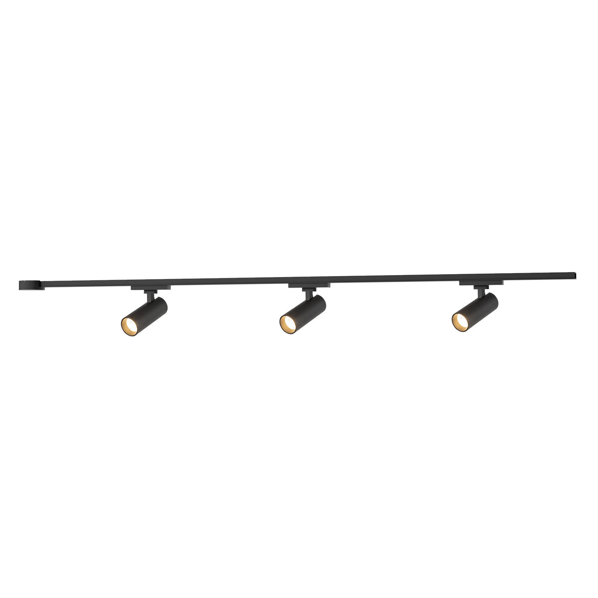 Kit de rail de plafond Trilo 2po Paolo nombre de têtes 3, Noir, 3000K – Kuzco Lighting