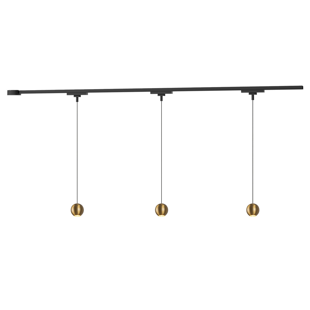 Kit de rail de plafond Trilo Faria Or brossé, 38", 4000K – Kuzco Lighting