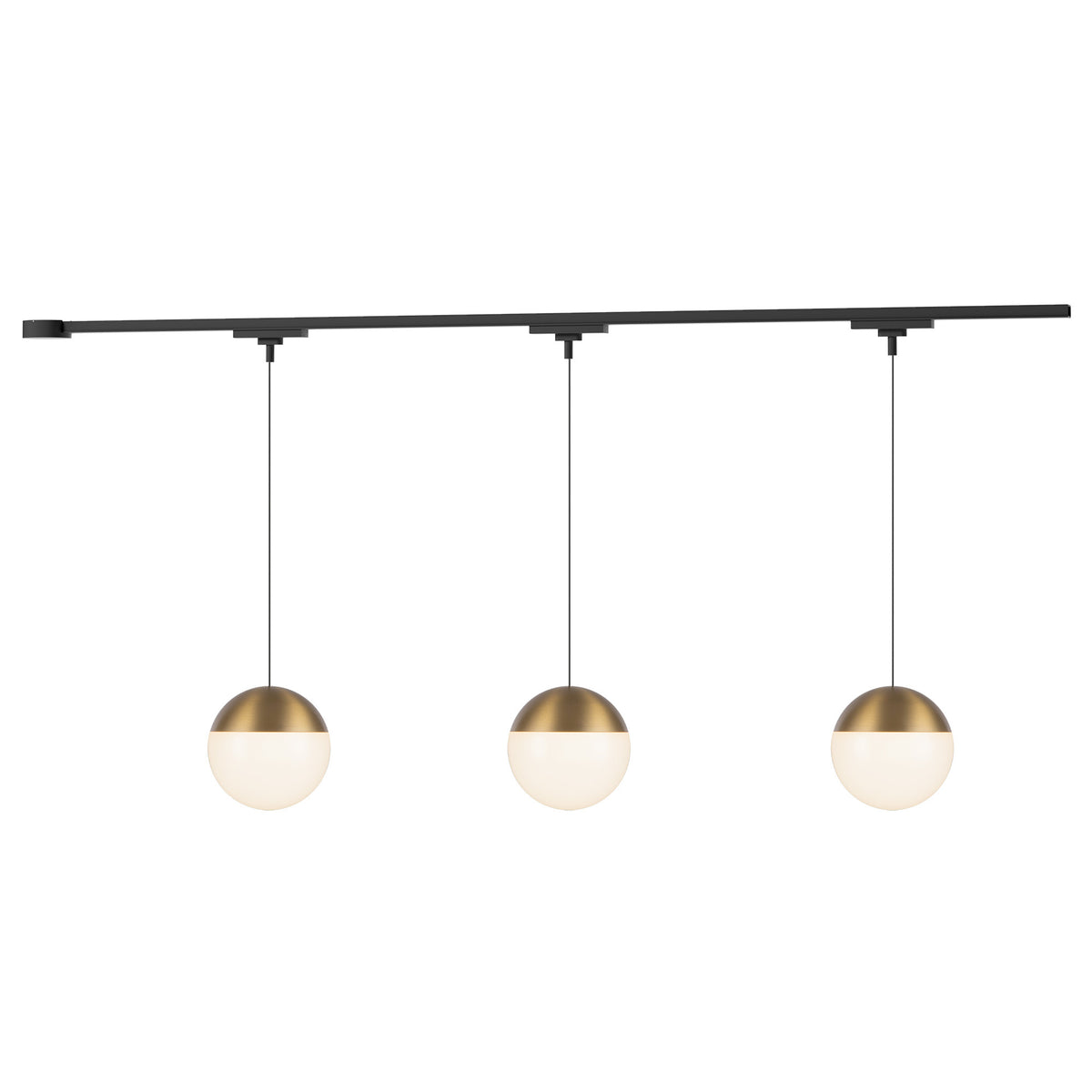 Kit de rail de plafond Trilo Monae Or brossé, 3000K – Kuzco Lighting