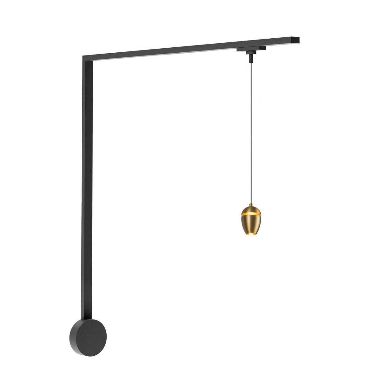 Kit de rail mural Trilo Eloa Or brossé, 3000K – Kuzco Lighting