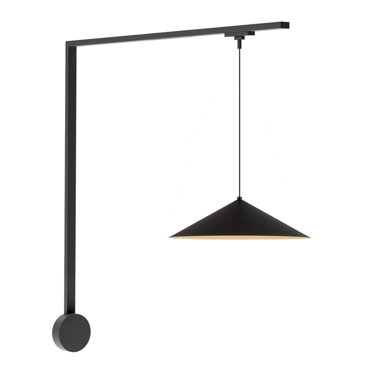 Kit de rail mural Trilo Luiz Noir, 3000K – Kuzco Lighting
