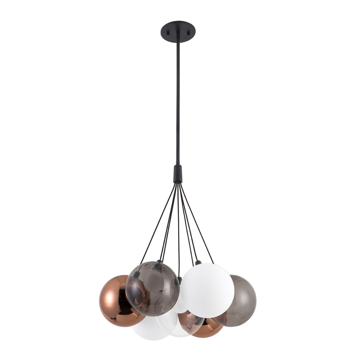 Lustre Bolla Noir, Verre mélangé, 16 1/2" – vue 3