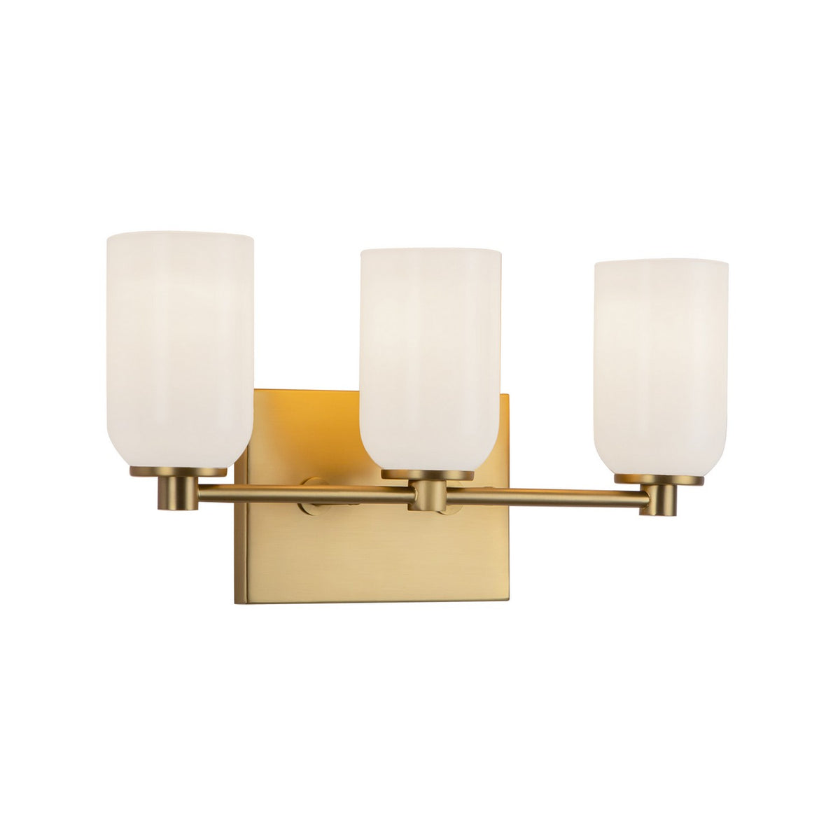Luminaire de vanité Nola Or brossé/Verre opale, 17 5/8" – vue 2