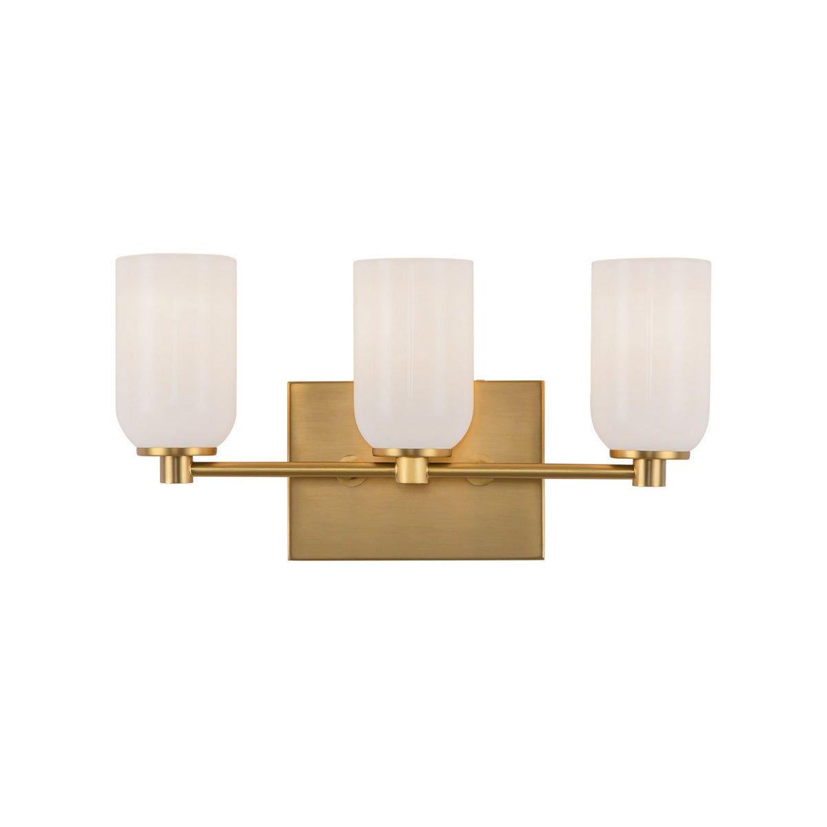 Luminaire de vanité Nola Or brossé/Verre opale, 17 5/8" – Kuzco Lighting