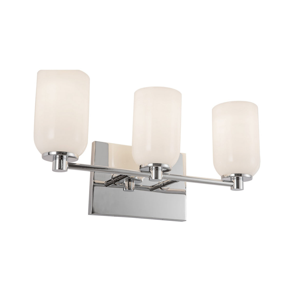 Luminaire de vanité Nola Chrome / Opale, 17 5/8" – vue 3