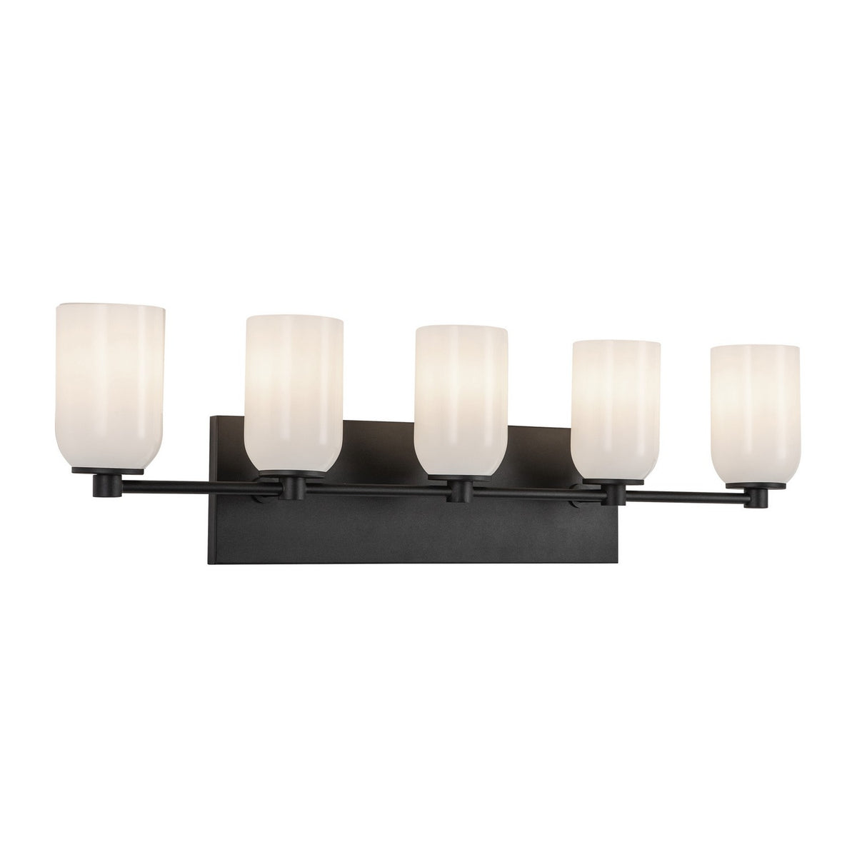 Luminaire de vanité Nola Noir / Verre opale, 31 3/4" – Kuzco Lighting