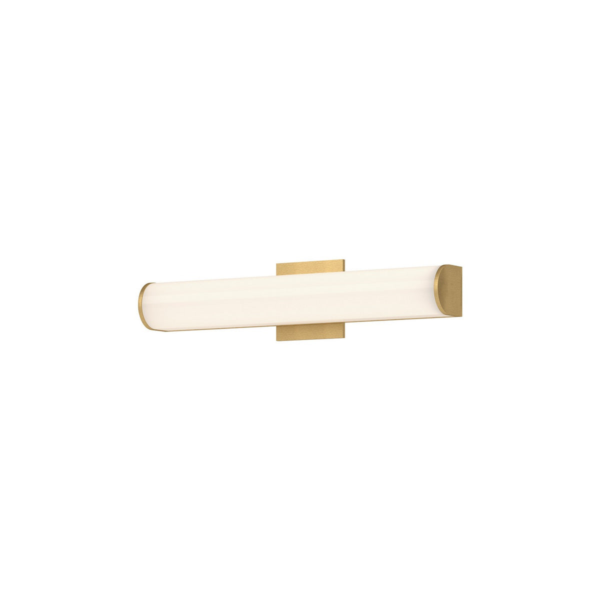 Barre d'éclairage de salle de bain Longitude Or brossé, 20" – Kuzco Lighting