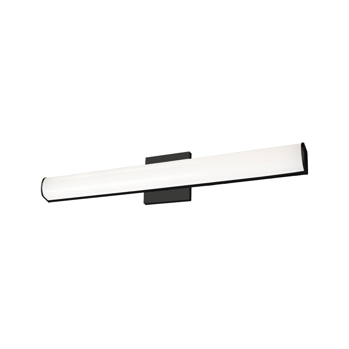 Barre d'éclairage de salle de bain Longitude Noir, 24" – Kuzco Lighting