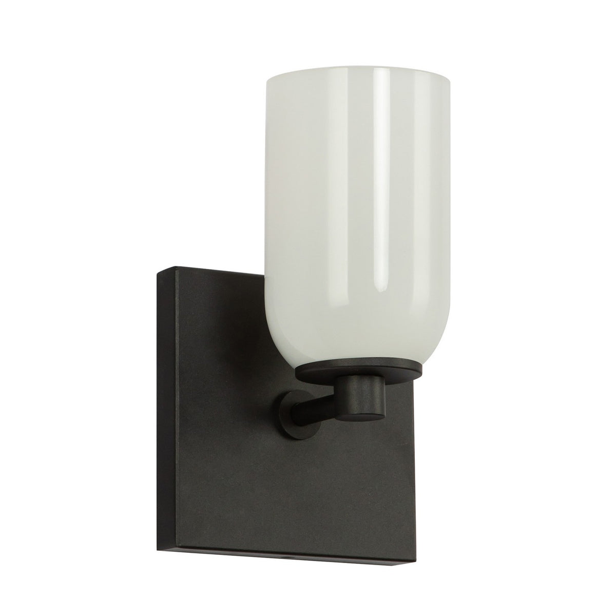 Applique murale Nola Noir / Verre opale, nombre ampoules 1 – vue 2