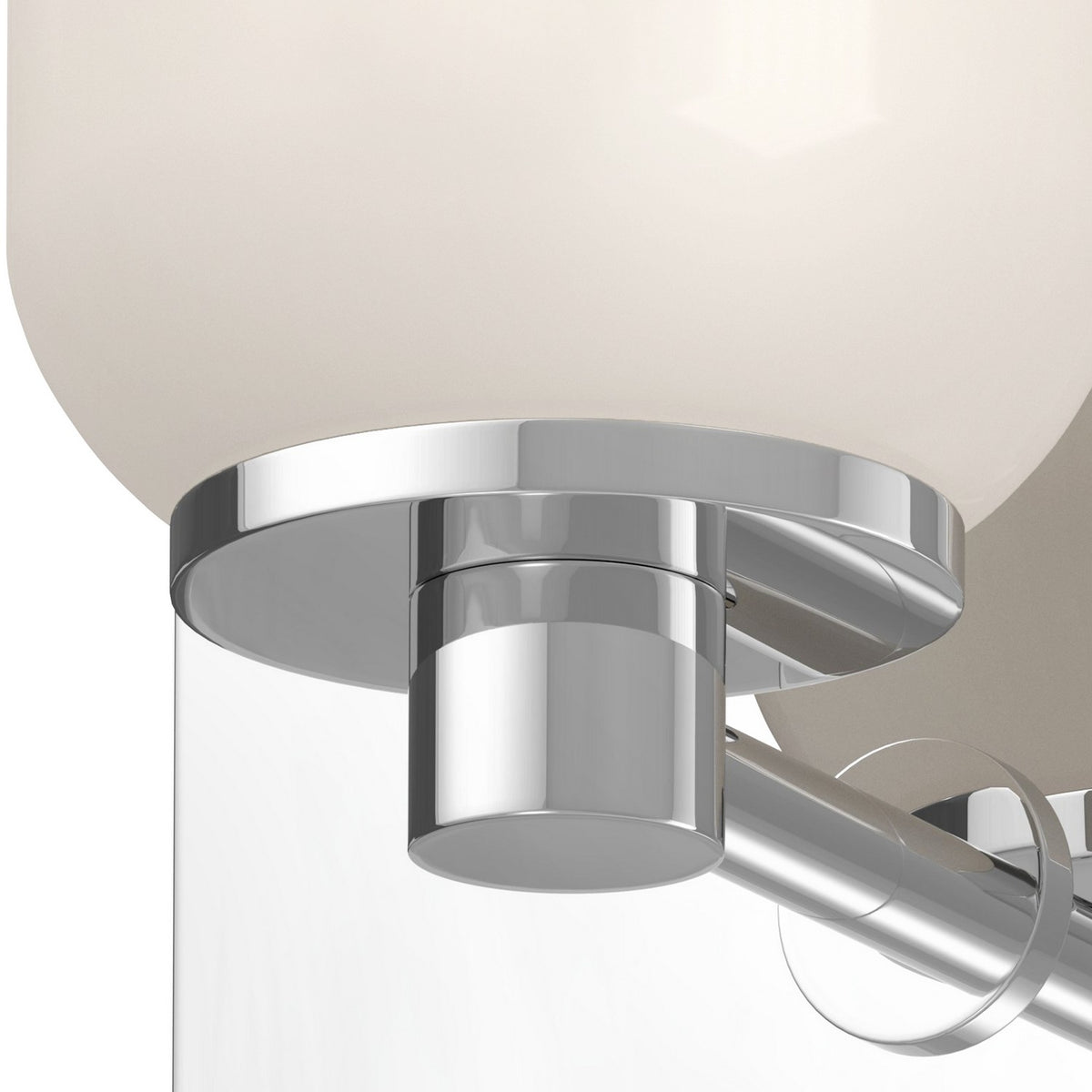Applique murale Nola Chrome / Opale, nombre ampoules 1 – vue 2