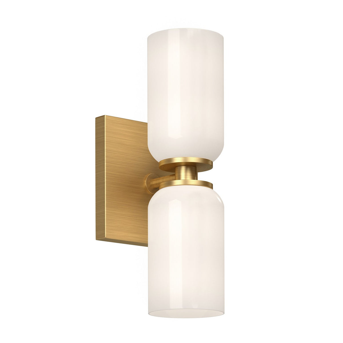 Applique murale Nola Or brossé/Verre opale, nombre ampoules 2 – Kuzco Lighting