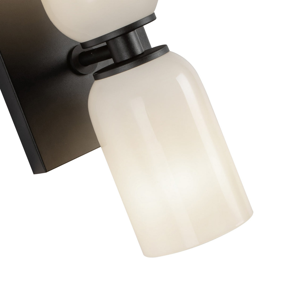 Applique murale Nola Noir / Verre opale, nombre ampoules 2 – vue 5
