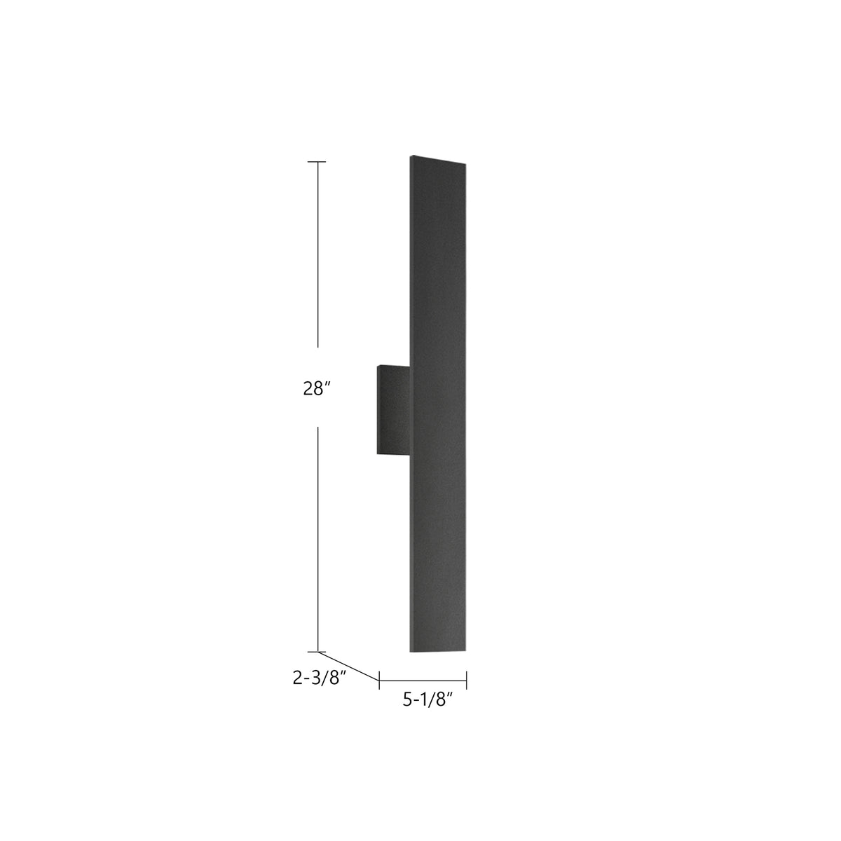 Applique extérieure Vesta Nickel brossé, 28" – vue 4