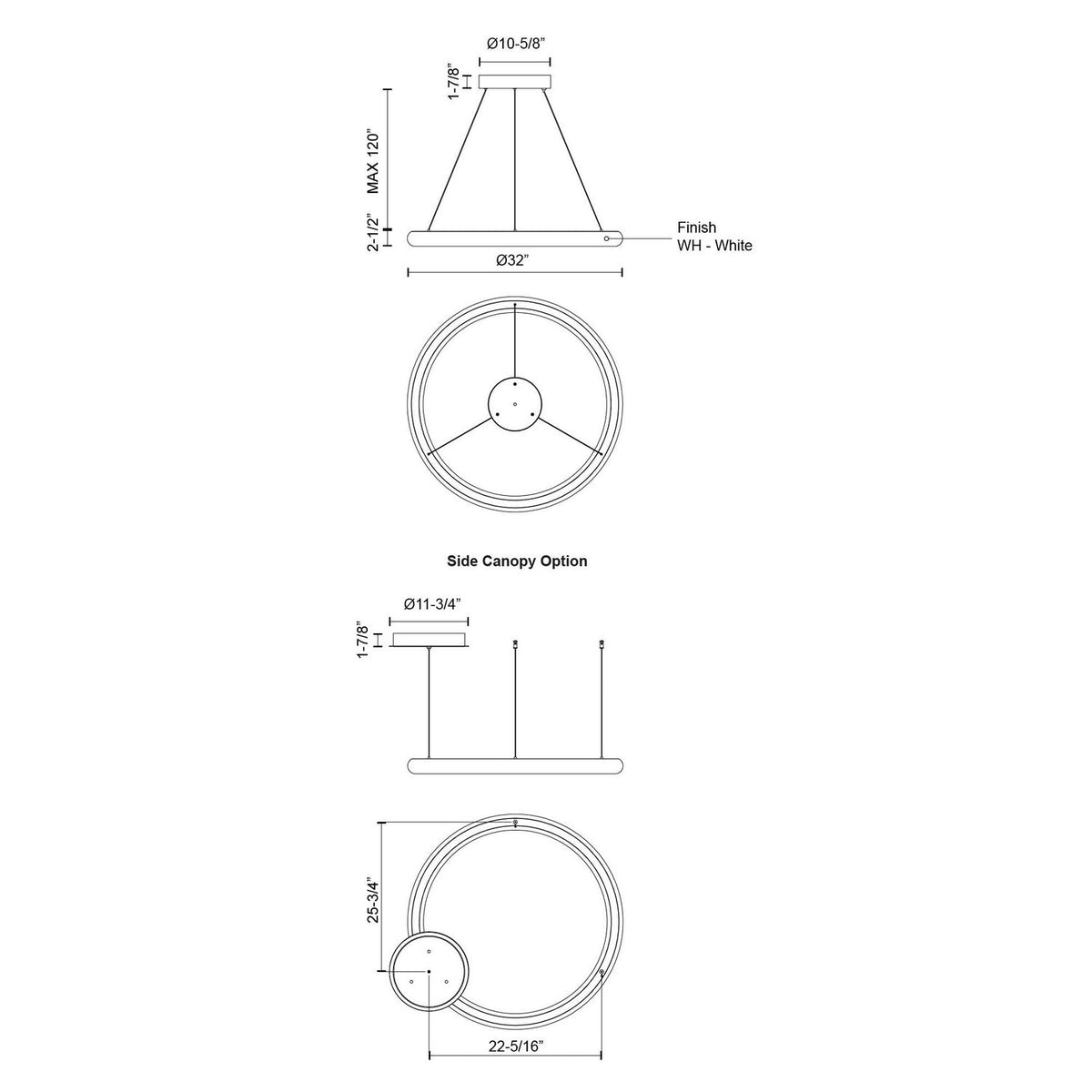 Suspension Cumulus Minor 32" – vue 4