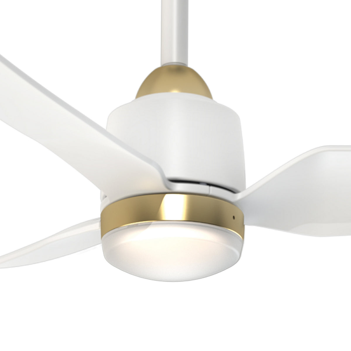 Ventilateur de plafond Hugo Oui, Or brossé/Blanc, 42 3/8" – vue 3